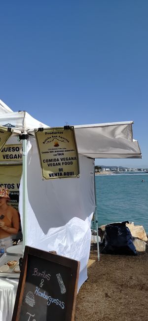 Sign at the market  #Veganuary at Productos Rancho San Agustin in Cruz De Huanacaxtle