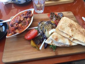 vegan breakfast option  at Coffee1st in Sydney