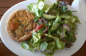 Spinache quiche (vegan) at Coffee1st in Sydney
