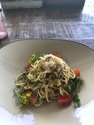 Raw Carbonara at Vikasa Yoga Retreat and Restaurant in Koh Samui
