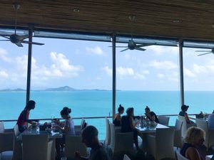 Dining area view at Vikasa Yoga Retreat and Restaurant in Koh Samui