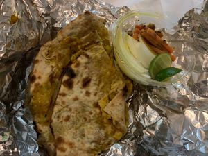 Aloo paratha. Not good    at Kailash Parbat in Kuta