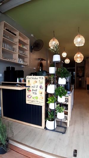 Entrance desk at Air's Kitchen & Cafe in Chiang Mai