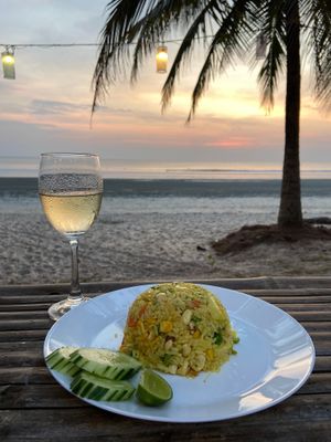 Pineapple fried rice with cashew nuts at Friends in Koh Phayam