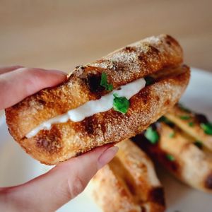 Cheesy garlic bread sticks at Vikka in Leederville