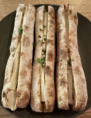 Vegan Cheesy Garlic Bread   at Vikka in Leederville