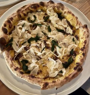Pumpkin Fennel Sage Pizza  at Vikka in Leederville