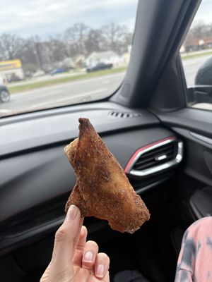 Peach cobbler egg roll   at More Life Foods in Detroit