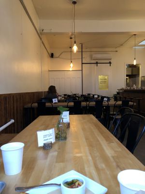 View to back from window seat  at Hot Cakes - Ballard in Seattle