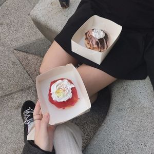 Raspberry rose and straciatella fonuts at Round - Steissi in Helsinki