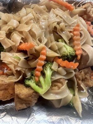 Pad See Eew w tofu and specify no egg   at Thai Wasabi in Bradenton