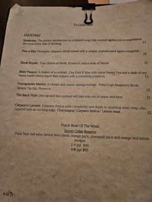  at V's Cellar in Juneau