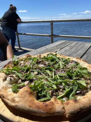 Truffle mushroom pizza   at Saltwater in Newhaven