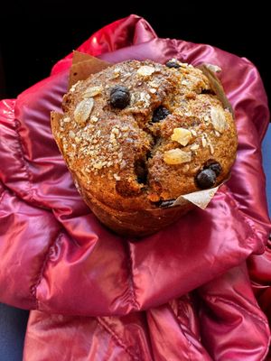 Chocolate chip muffin   at Emporio Artesano in Ancud