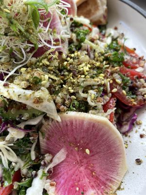 Quinoa salad vegan #Veganuary at Bake Bar in Paddington