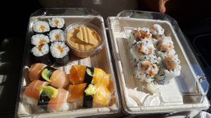 Vegan sushi at Vbb House in Paris