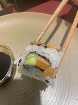 « Salmon » sushi  at Vbb House in Paris
