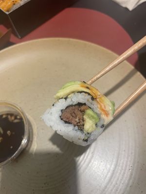 California "meat » sushi  at Vbb House in Paris
