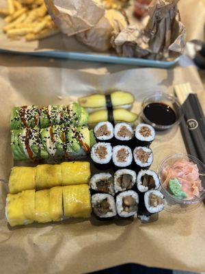 Sushi plate  #Veganuary at Vbb House in Paris