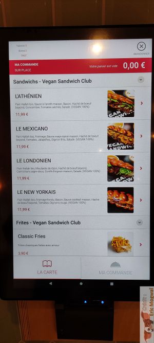 Sandwich at Vbb House in Paris