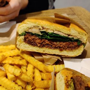 Foie gras burger at Vbb House in Paris