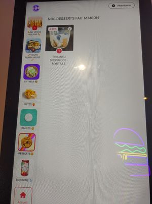 Dessert menu as of September 2024 at Vbb House in Paris