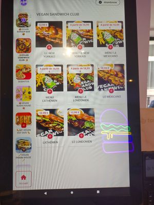 Sandwich menu as of September 2024 at Vbb House in Paris