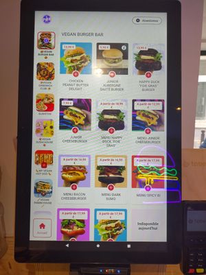 Burger menu as of September 2024 at Vbb House in Paris