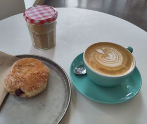Yummy blackcurrant vegan donut at Small Goods in Bristol