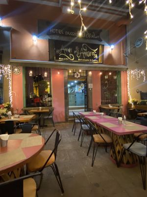 Lights at night  at Amor de Mis Amores  in Tequila