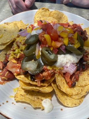 Jackfruit Nachos at Fat Kiwi Cafe in Otorohanga