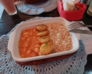 Chickpea stroganoff at Tofu com Alecrim in Sao Paulo