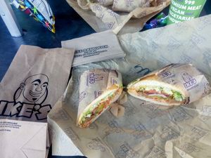 Meatball sub (made fully vegan with adjustments) - delicious 😋 at Ike's - Camelback Colonnade in Phoenix