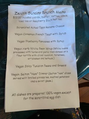 One non-vegan meal.   at The Zenith in Pittsburgh