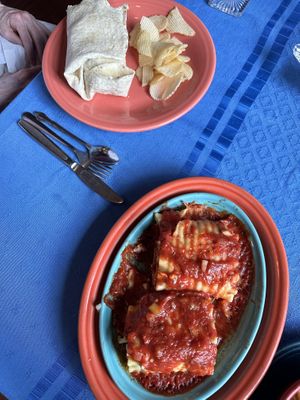Hummus wrap and lasagna   at The Zenith in Pittsburgh