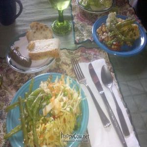 These are some of the cold dishes available on the Sunday brunch. These dishes are all vegan.  at The Zenith in Pittsburgh