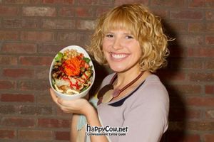 Megan's Macro Bowl
avocado, tofu, grilled zucchini and eggplant, spinach, brown rice, chickpeas, carrots, sauerkraut, tahini-maple dressing  at New Moon VT in Burlington