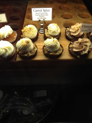Vegan cupcakes at New Moon VT in Burlington