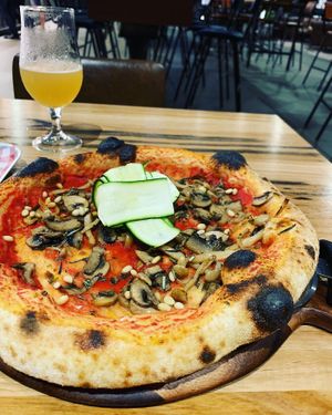 Mushroom pizza  at BrewDog in Eveleigh