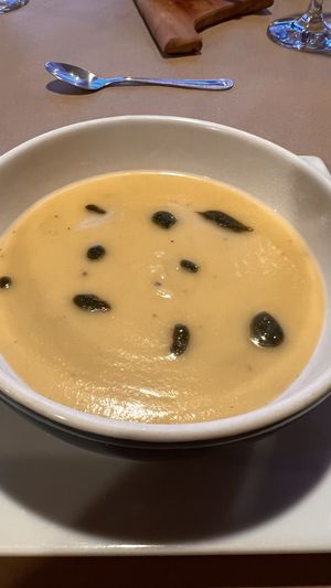 Chickpea based creamy dish whose name escapes me  at Chile Picante Restoran in Puerto Montt