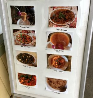 Lunch Menu Choices at Prabha's Indian Restaurant in Hilo