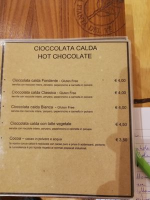 Hot chocolate at Teaperugia in Perugia