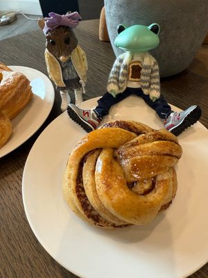 Cinnamon roll at Charles Artisan Bread in East London