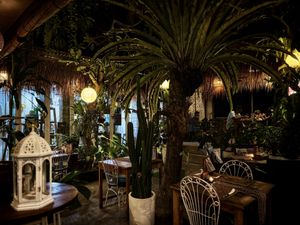 Seating area  at Warong Legong in Gianyar