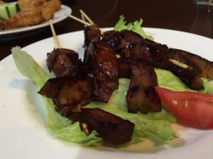 mock meat  at I Love Vegetarian Food - De Ra Sa in Tuban