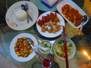 Full meal for 2 - we were stuffed! at I Love Vegetarian Food - De Ra Sa in Tuban