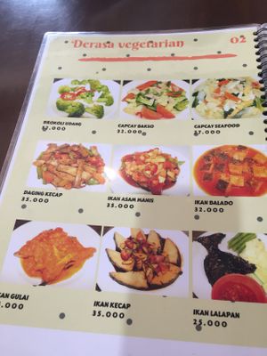 Menu  at I Love Vegetarian Food - De Ra Sa in Tuban