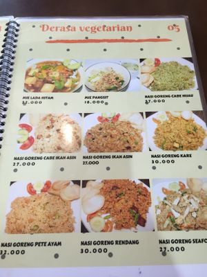 Menu  at I Love Vegetarian Food - De Ra Sa in Tuban