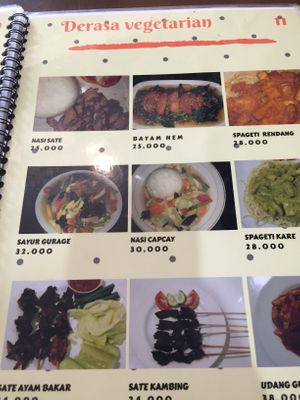 Menu  at I Love Vegetarian Food - De Ra Sa in Tuban