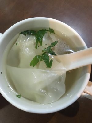 Like a wonton soup  at I Love Vegetarian Food - De Ra Sa in Tuban